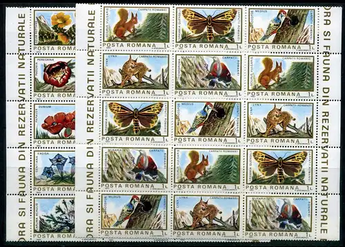 Rumänien 3982-91 postfrisch Schmetterlinge #FW901