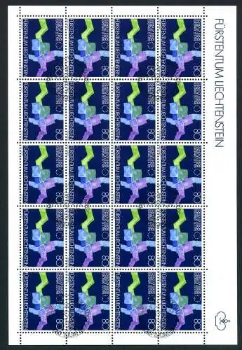 Liechtenstein Kleinbogen 729 Ersttagssonderstempel #JE964