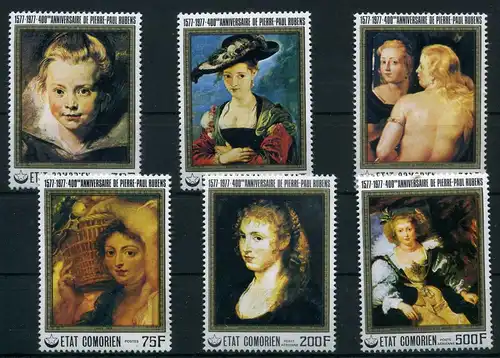 Komoren 353-358 postfrisch P.P. Rubens #IN532