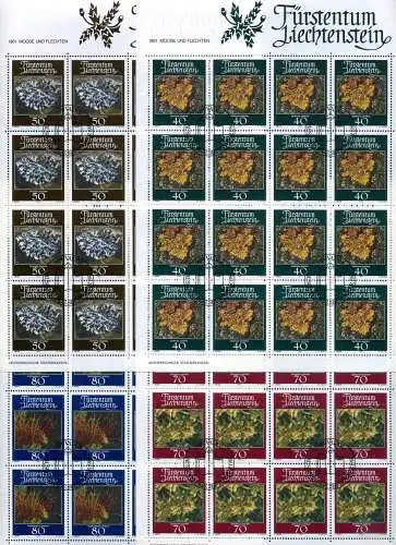 Liechtenstein Kleinbögen 776-779 Pflanzen Ersttagssonderstempel #JE974
