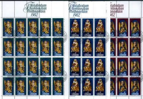 Liechtenstein Kleinbögen 813-815 Ersttagssonderstempel #JE984