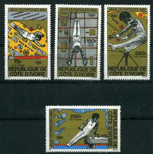 Elfenbeinküste 649-52 postfrisch Olympiade 1980 #JG535