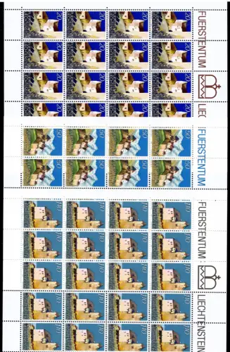 Liechtenstein Kleinbögen 896-898 postfrisch Schlösser #JE901