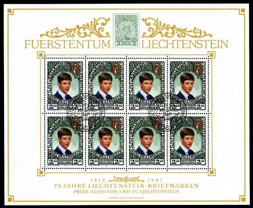 Liechtenstein Kleinbogen 921 Fürstenhaus Ersttagssonderstempel #JG413