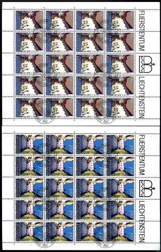 Liechtenstein Kleinbögen 919-920 Ersttagssonderstempel #JG412