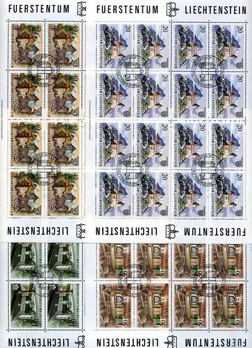 Liechtenstein Kleinbögen 780-783 Ersttagssonderstempel #JE975