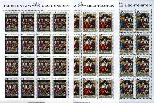 Liechtenstein Kleinbögen 731-733 postfrisch Weihnachten #JD384