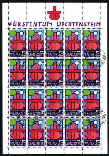 Liechtenstein Kleinbogen 895 Ersttagssonderstempel #JG405