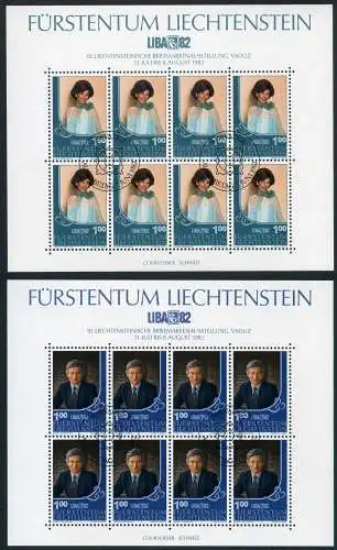 Liechtenstein Kleinbögen 797-798 Ersttagssonderstempel #JE979