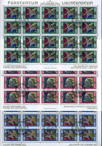 Liechtenstein Kleinbögen 890-892 Gardewaffen Ersttagssonderstempel #JG403