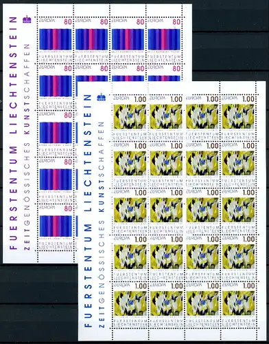 Liechtenstein Kleinbögen 1054-1055 postfrisch CEPT #JE945