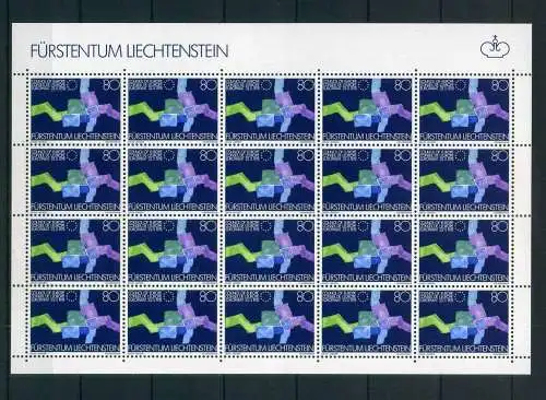 Liechtenstein Kleinbogen 729 postfrisch Cept Mitläufer #JD382