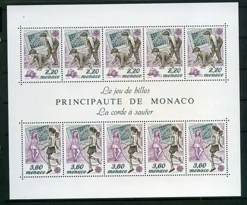 Monaco Block 44 postfrisch Cept #OZ635