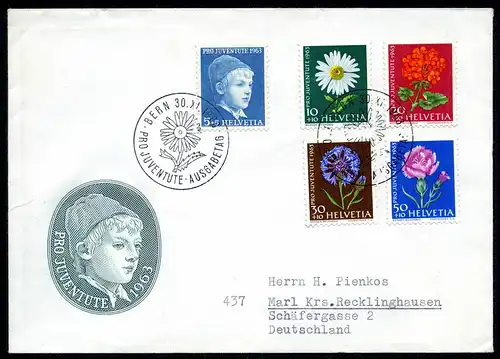 Schweiz 786-790 Blumen Ersttagesbrief/FDC #IF383