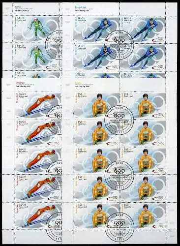 Bund Zehnerbogen 2237-2240 Bonn, Olympia 2002 Ersttagssonderstempel #HL084