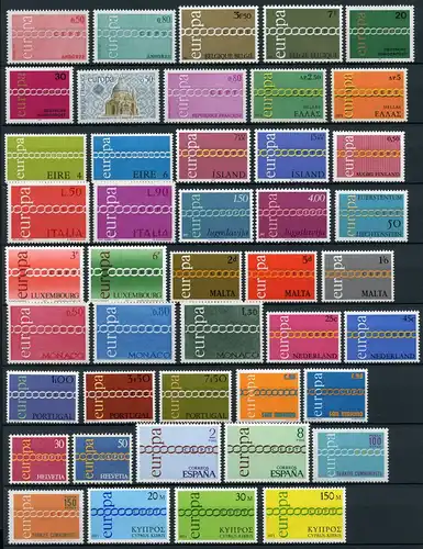 Cept Jahrgang 1971 postfrisch komplett #CE6015 *