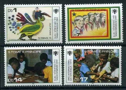 St. Tomé und Principe 579-582 postfrisch Internationales Jahr des Kindes #IN566