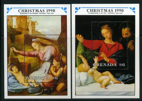 Grenada Block 262-63 postfrisch Weihnachten #IJ088