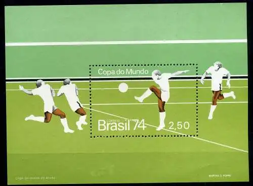 Brasilien Block 34 postfrisch Fußball #GE523