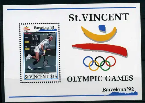 Olympiade St. Vincent Block 204 postfrisch #JG602