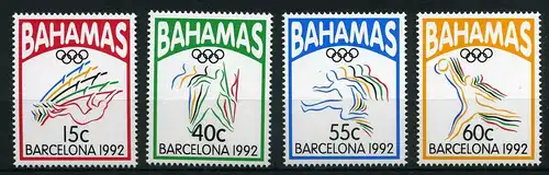 Bahamas 783-86 postfrisch Olympiade 1992 #JG620