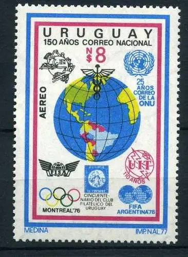 Uruguay 1465 postfrisch Olympia 1976 Montréal #HL070