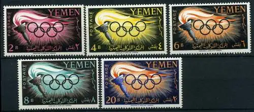 Jemen 200-204 postfrisch Olympiade #JJ427