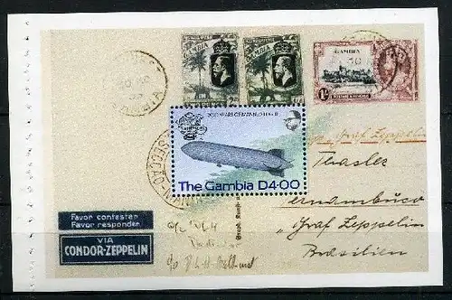 Gambia 495 postfrisch Zeppelin #GO549