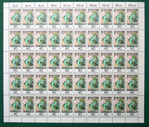 Bund 50er Bogen 902 postfrisch Formnummer 1 #BW3082