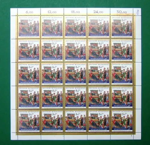 Bund 25er Bogen MiNr 1396 Formnummer 2 postfrisch #BW1997