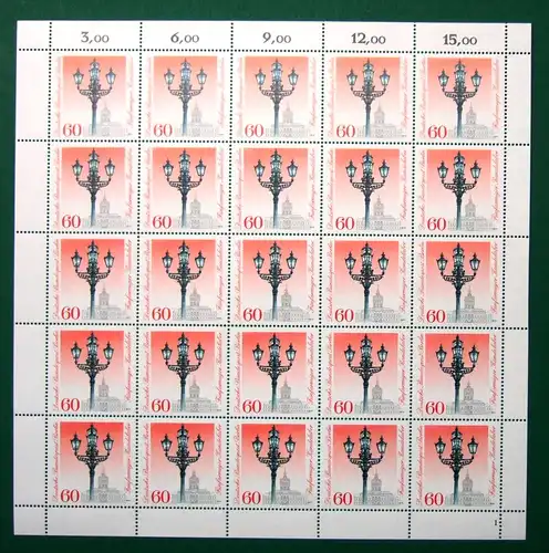 Berlin 25er Bogen 606 postfrisch Formnummer 1 #BW1571