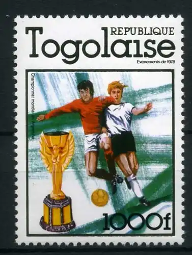 Togo 1282 A postfrisch Fußball #GE492