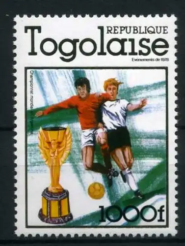 Togo 1282 A postfrisch Fußball #GE492