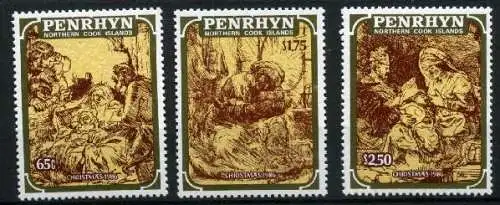 Penrhyn 452-454 postfrisch Weihnachten #IJ101