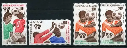 Mali 625-27 postfrisch Fußball #GE480