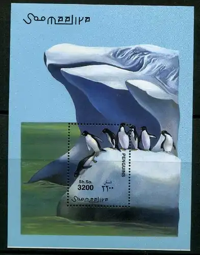 Somalia Block 77 postfrisch Pinguine #JC585