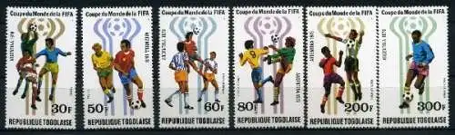 Togo 1300-1305 A postfrisch Fußball #GE489