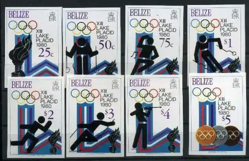 Belize 443-450 B postfrisch Olympiade 1980 #JG697