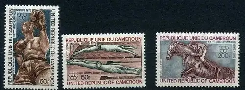 Kamerun 700-02 postfrisch Olympiade 1972 #JG626