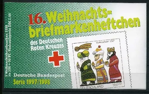 Bund Rotes Kreuz Markenheftchen 1997 mit 1959 postfrisch #IJ096