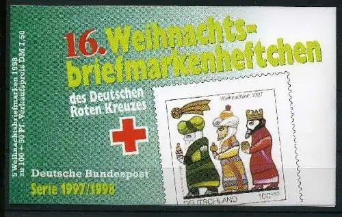 Bund Rotes Kreuz Markenheftchen 1997 mit 1959 postfrisch #IJ096