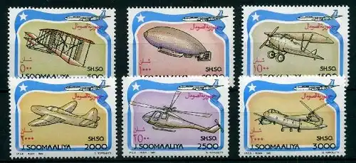 Somalia 485-490 postfrisch Flugzeuge #GO581