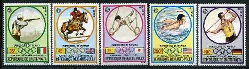 Obervolta 387-401 postfrisch Olympiade 1968 #JG778