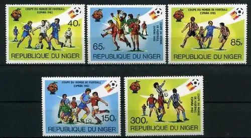 Niger 767-71 postfrisch Fußball #GE484