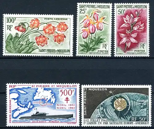 St. Pierre und Miquelon Jahrgang 1962 postfrisch #OZ142
