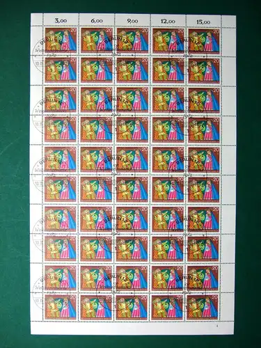 Berlin 50er Bogen 441 Formnummer 1 Ersttagssonderstempel #BW2249