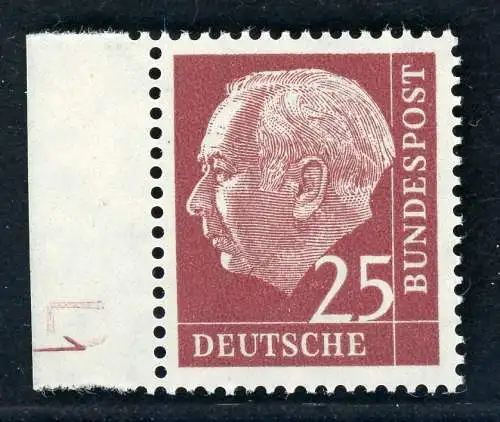 Bund Dauerserie/ DS Heuss I 186 y w DZ postfrisch #JE812