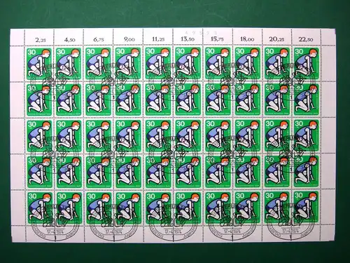 Berlin 50er Bogen 469 Bogenzählnummer Ersttagssonderstempel #BW2257