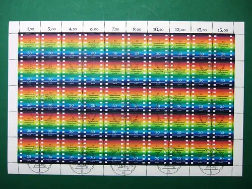 Berlin 50er Bogen 358 Ersttagssonderstempel #BW2265
