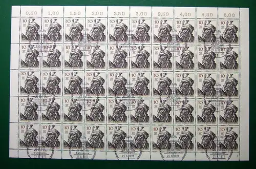 Berlin 50er Bogen 390 Formnummer 4 Ersttagssonderstempel #BW2187